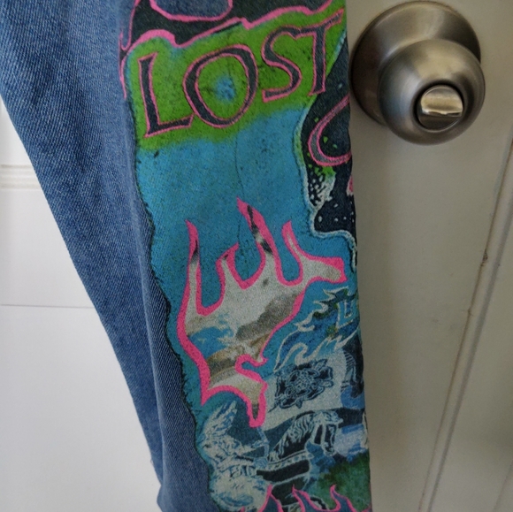 Lost Daze CA Jeans Mit Design Blau in Blue - Picture 10 of 12